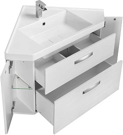 Акватон Мебель для ванной Кантара 110 дуб полярный – фотография-9